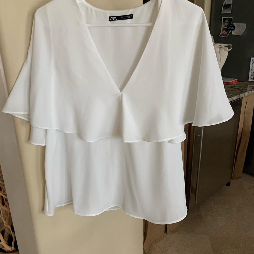 Zara Ivory Top